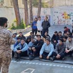 حضور نیروی ارتش در کلاس دفاعی